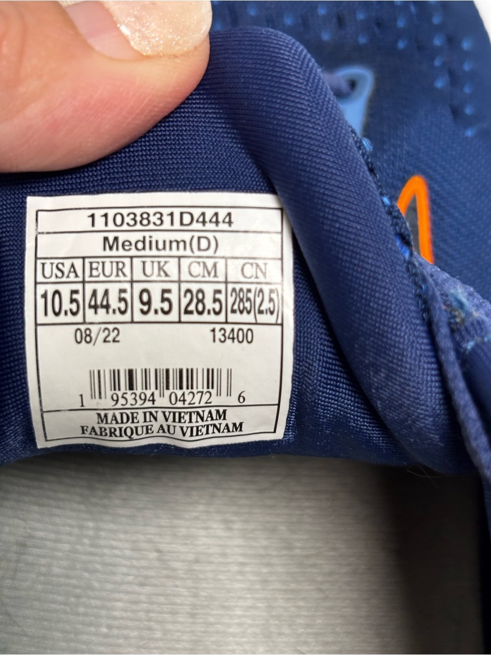 Brooks Glycerin GTS 20 Men’s 10.5 D Navy Orange Running Performance Shoes - Picture 7 of 9